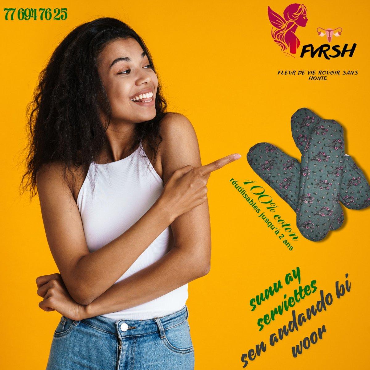 SERVIETTES HYGIÉNIQUES LAVABLES