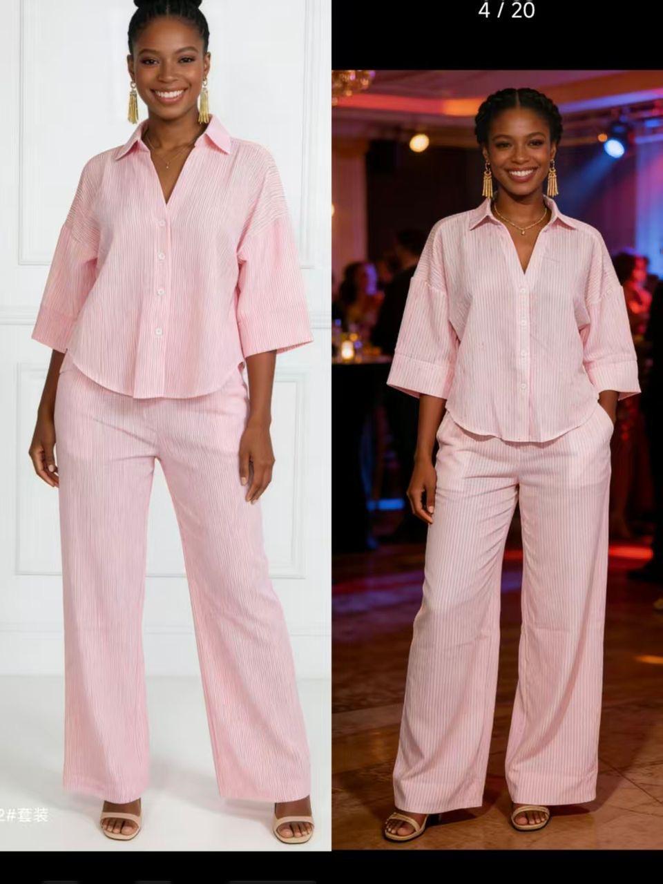 Ensemble chemise bas large