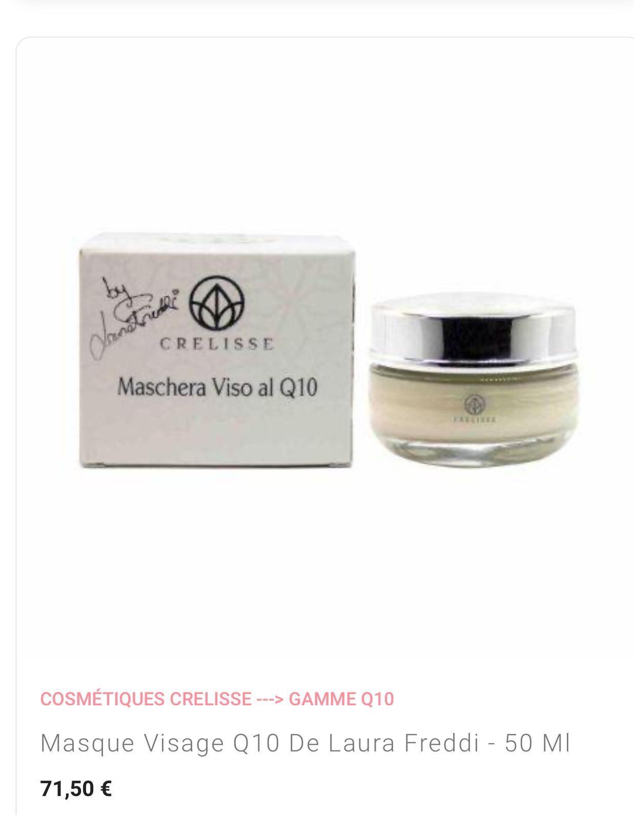 La gamme contint 7 produits anti cernes contour des yeux masque de nuit Enti anti ride lait de corps