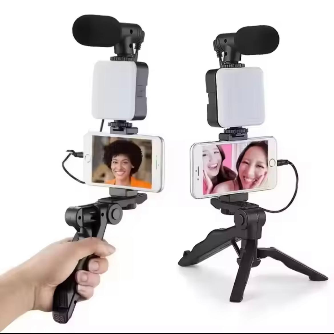 Mini ring light et kit vlogging