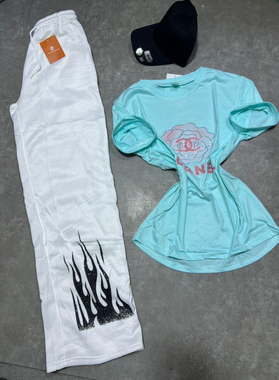 Bas large + Tshirt + casquette