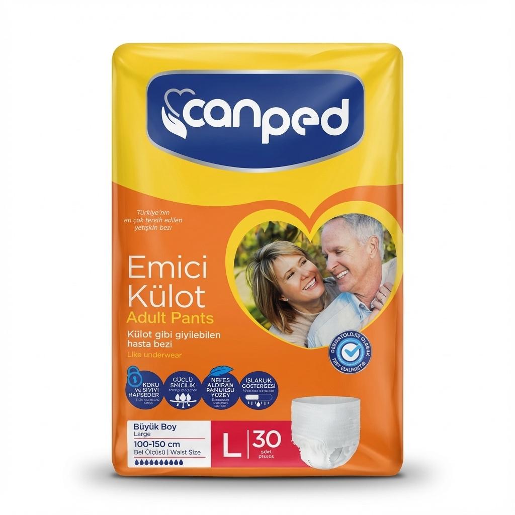 Couches Adultes Culottes Taille L 30 Pièces