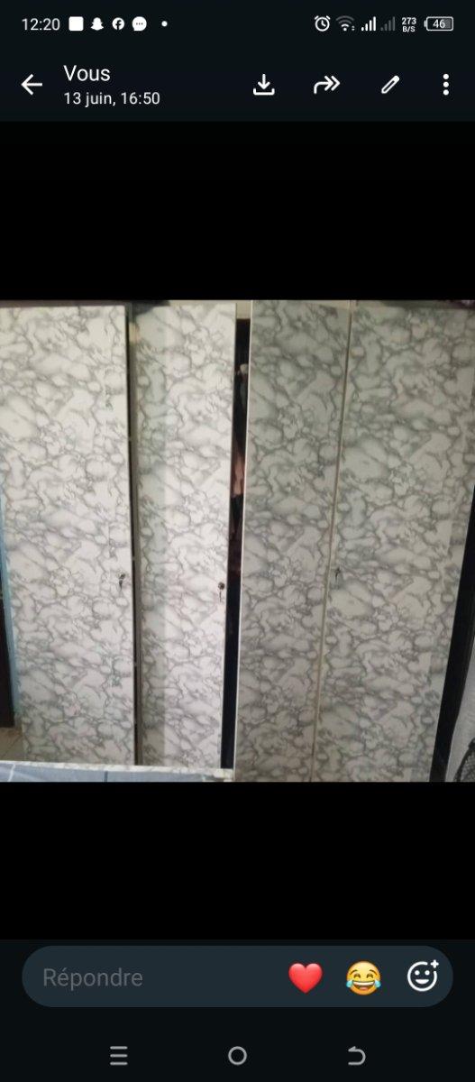 Lit et armoire